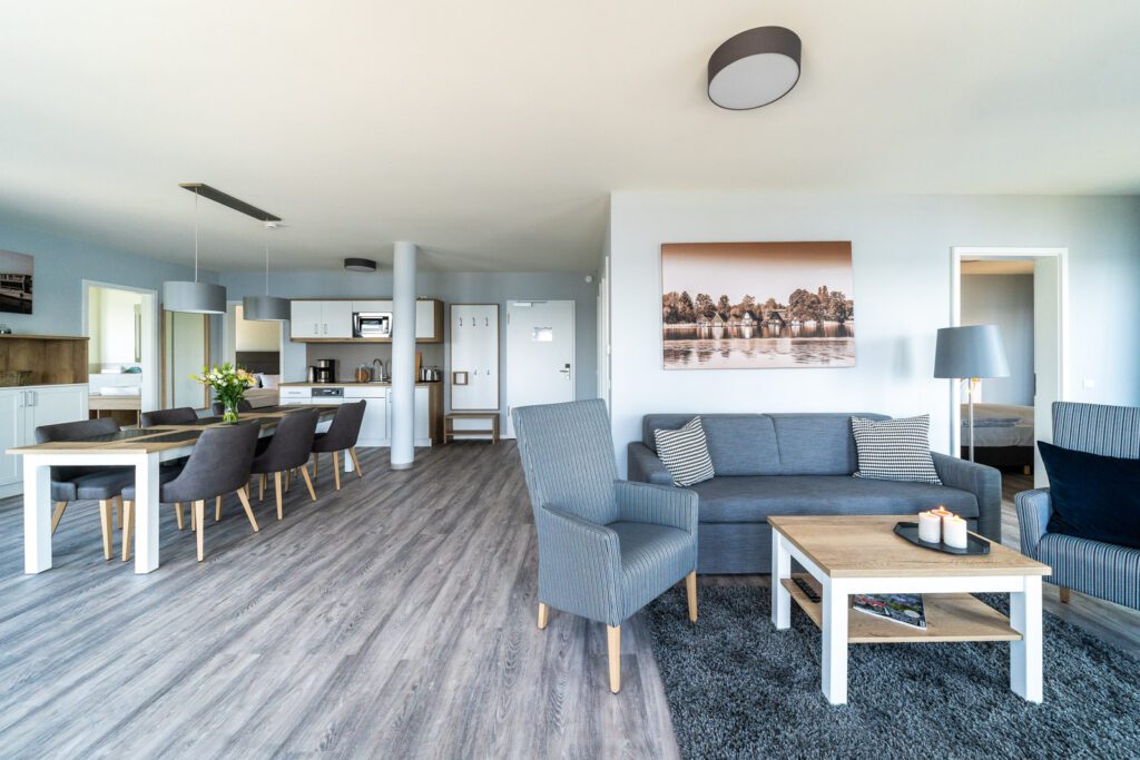 3-Raum Apartment Seensucht im Hotel Müritzpalais an der Mecklenburgischen Seenplatte